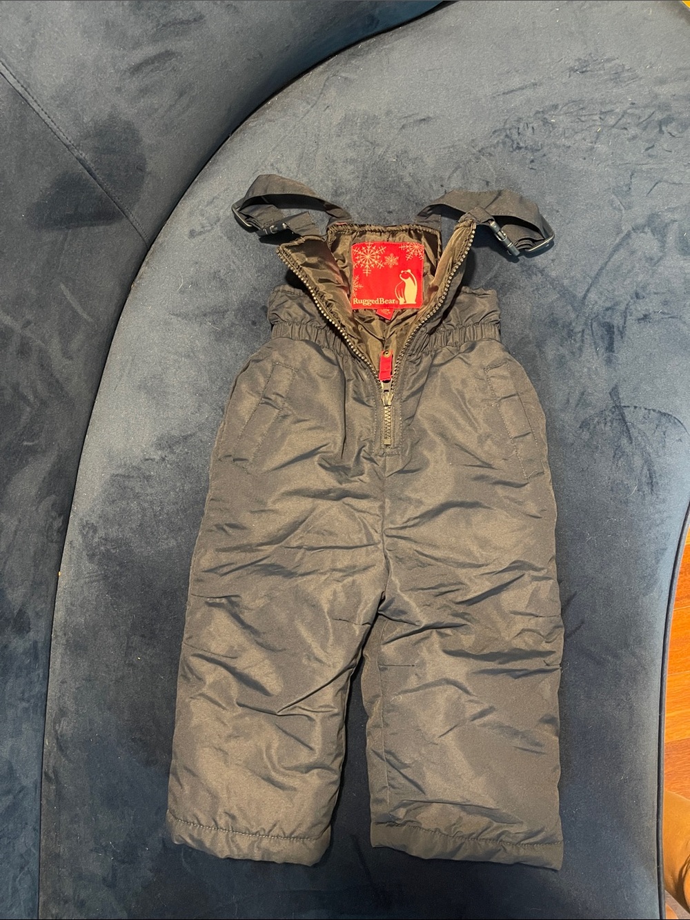 Kids Insulated Winter Coat and Snow  Pants - pink and navy blue
